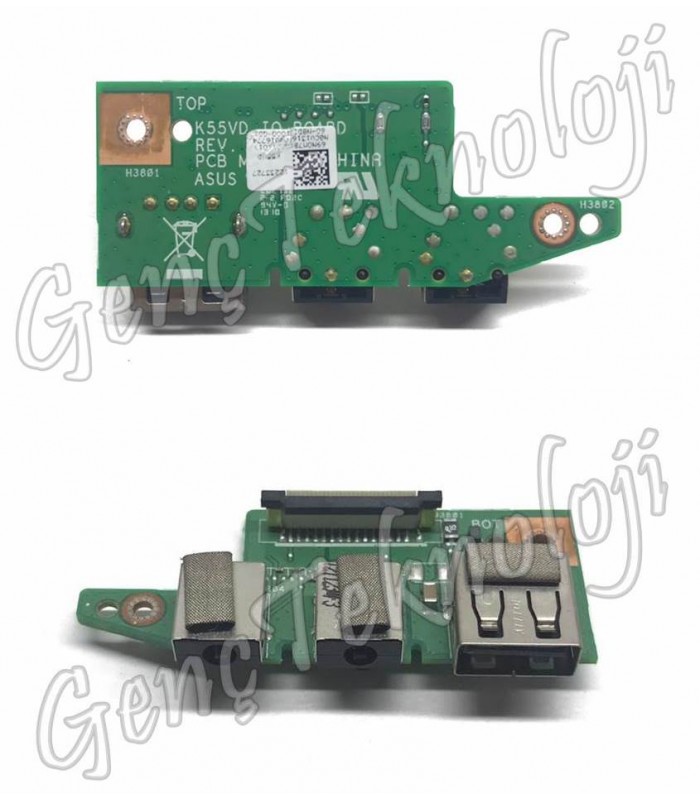 Asus A55A, A55DE, A55DR, A55N, A55VD Audio USB IO Board - Rev. 2.3