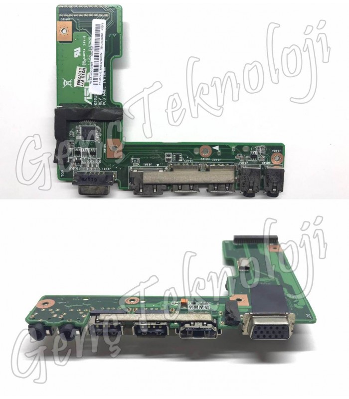 Asus K52DE, K52DR Audio VGA HDMI USB IO Board - Rev. 2.3