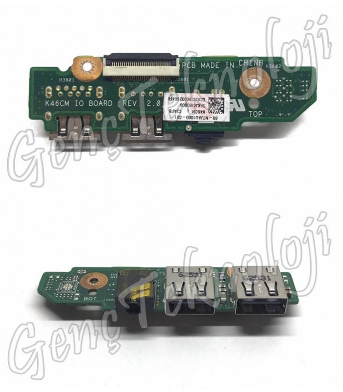 Asus K46CB, K46CM, K46V Audio USB IO Board - Rev. 2.0