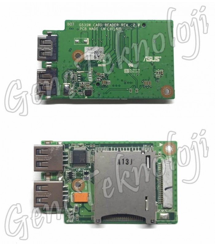 Asus G53J, G53JW, G53S USB Card Reader - Rev. 2.0