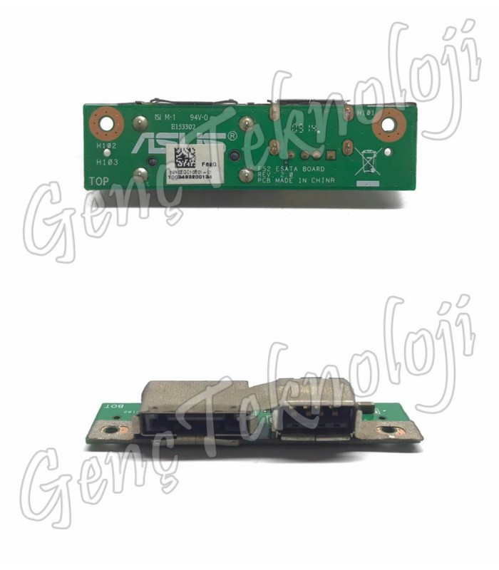 Asus 69N0EGC10B01-01 USB e-SATA Board - Rev. 2.0
