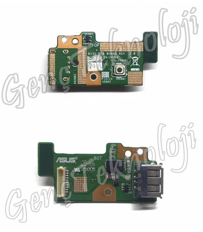 Asus B53A, B53E, B53F USB Board - Rev. 2.0