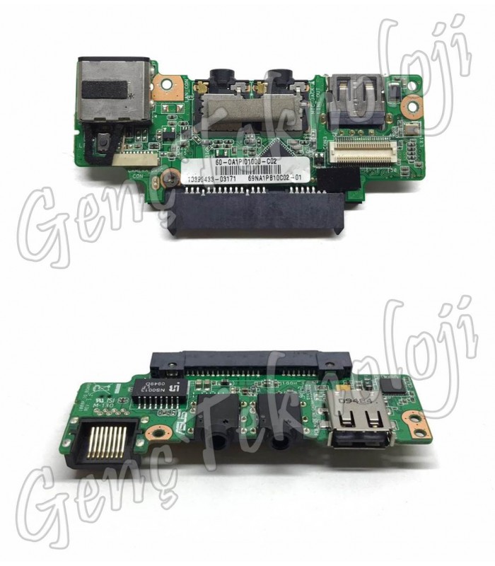 Asus 1008PGO Audio LAN USB IO Board - Rev. 1.2
