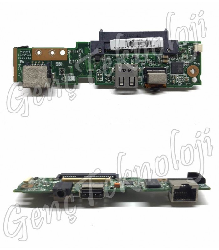 Asus 69NA2BB11B01 Audio LAN USB IO Board - Rev. 1.2