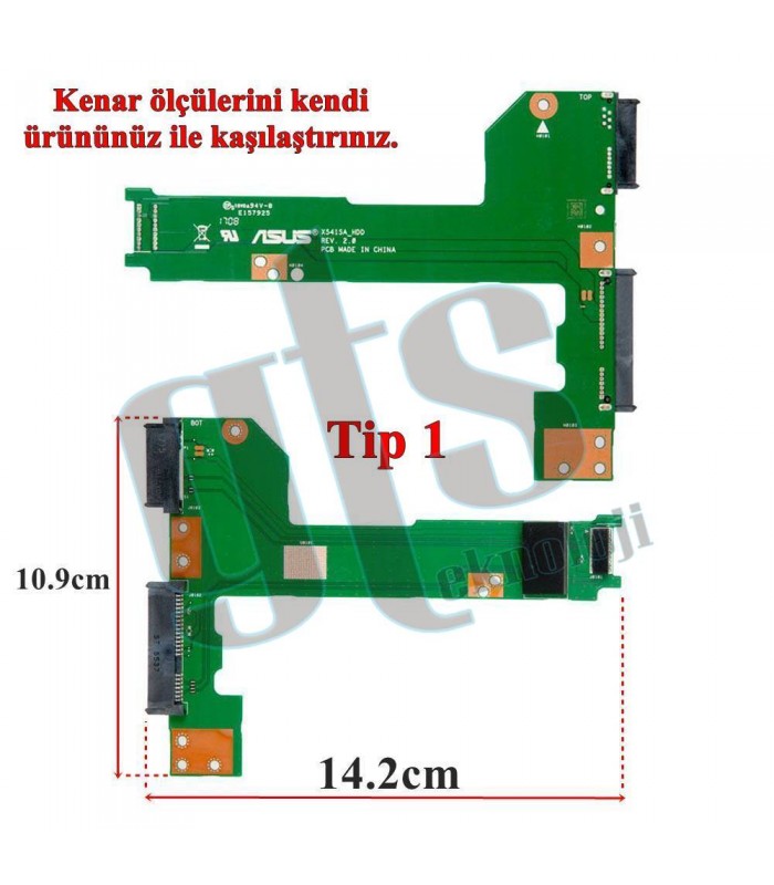 Asus X60NB0CH0-HD1020 HDD Harddisk Board - Rev. 2.0 - Tip 1