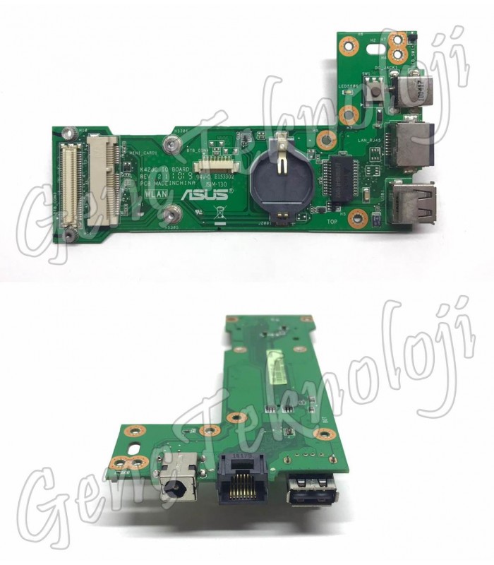 Asus K42JC, K42JE, K42JK LAN USB Power Jack IO Board